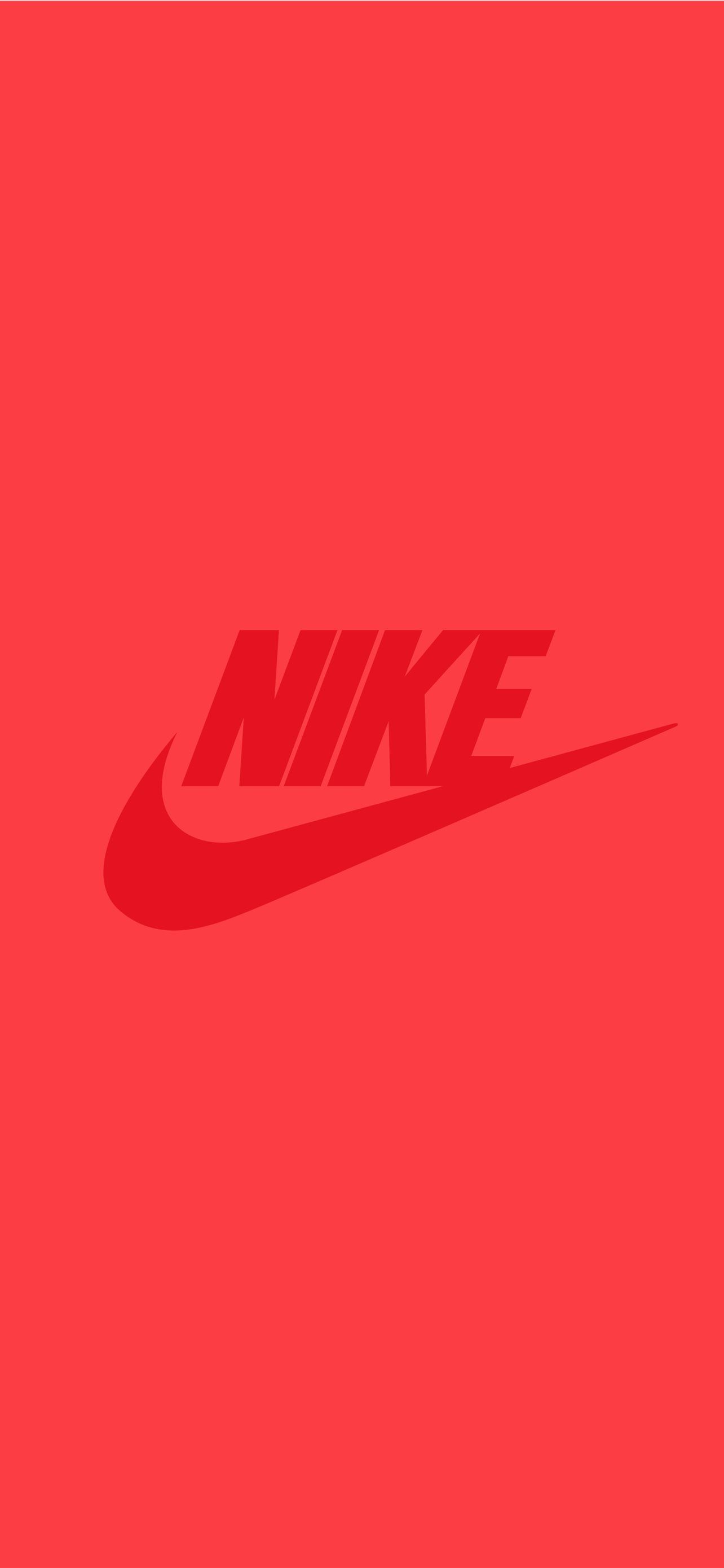 Nike red background wallpaper for iPhone and Android - Nike