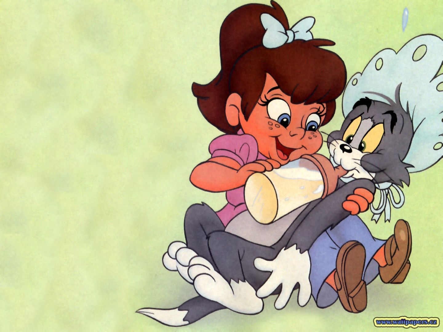 Tom and Jerry with a baby - Tom and Jerry