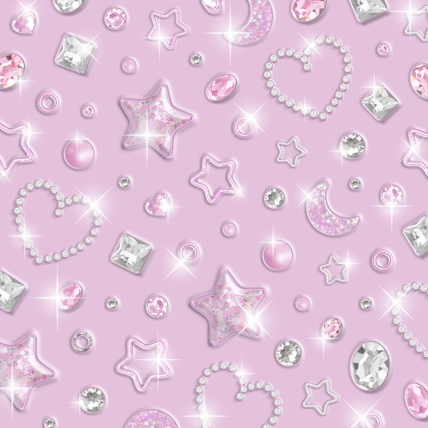Sparkle and Shine wallpaper in a choice of pink or purple from the Arthouse Wallpaper Boutique range. - Y2K