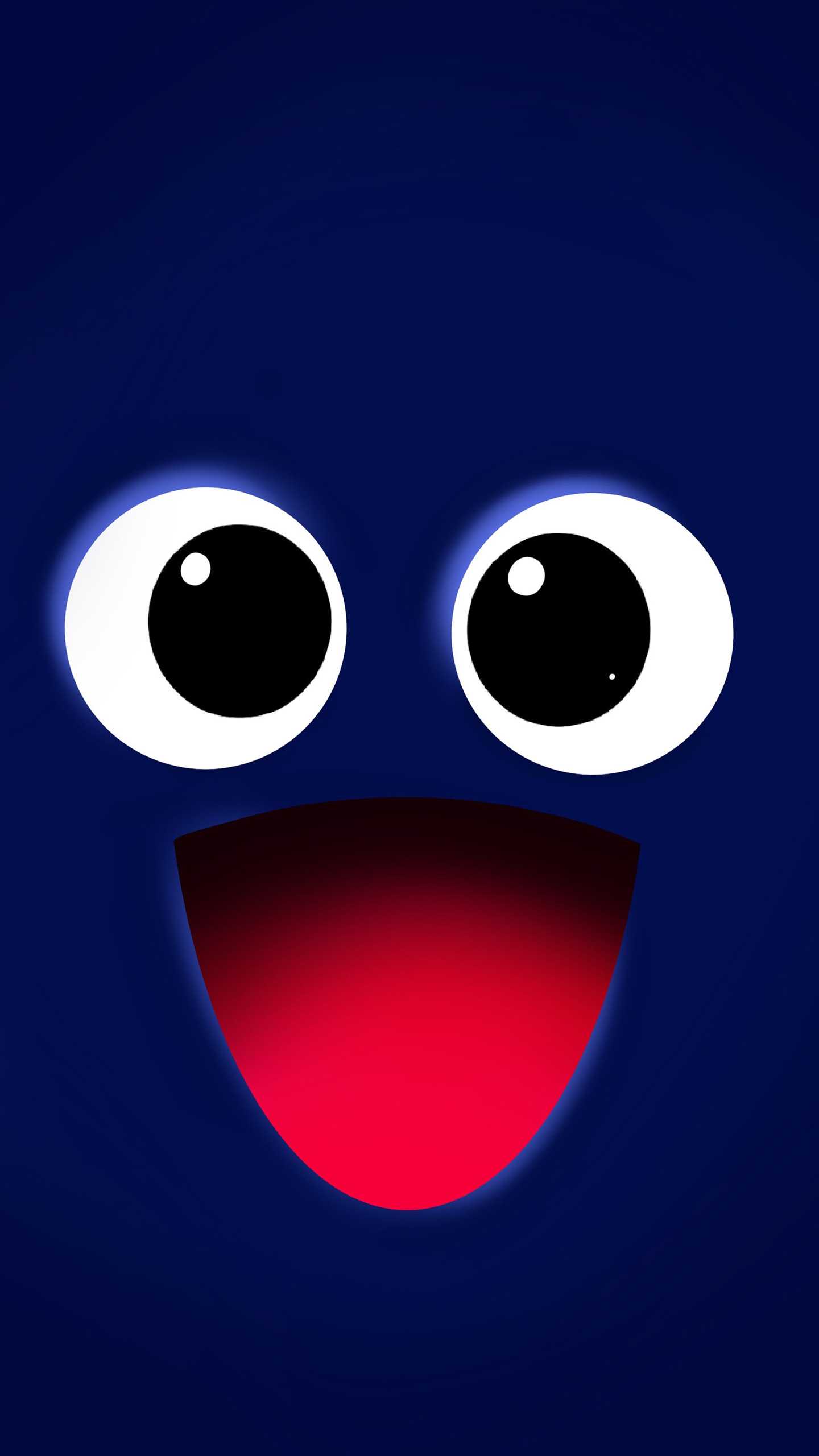 Download the following 1080x1920 Wallpaper Blue Cute Face 1080x1920 ... - Smile