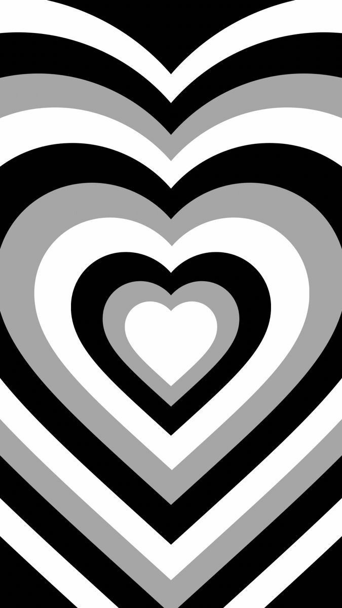 Black and white hearts wallpaper for your phone - Black heart