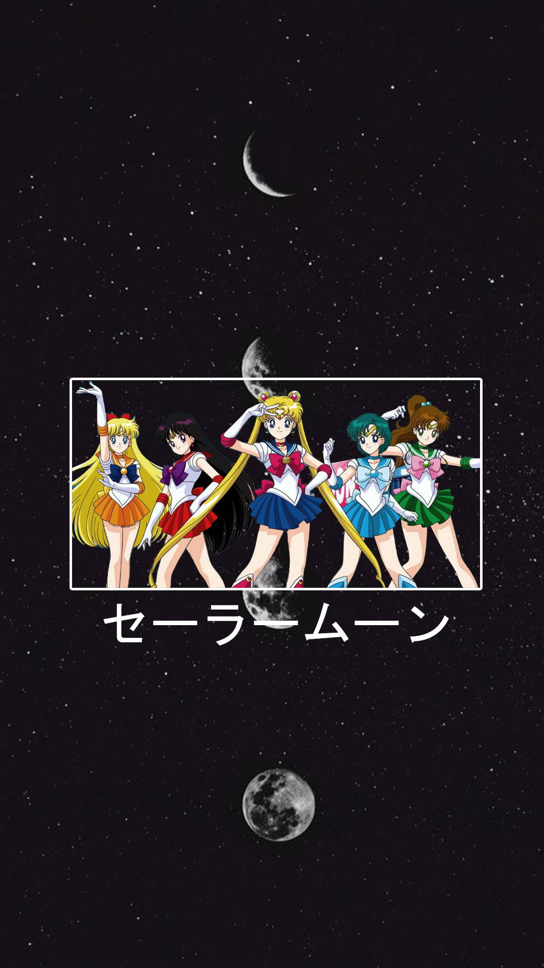 Sailor moon phone wallpaper with the characters - Sailor Moon