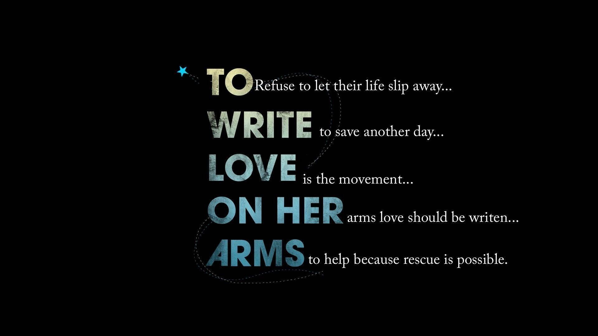 To write love on her arms - Sad quotes
