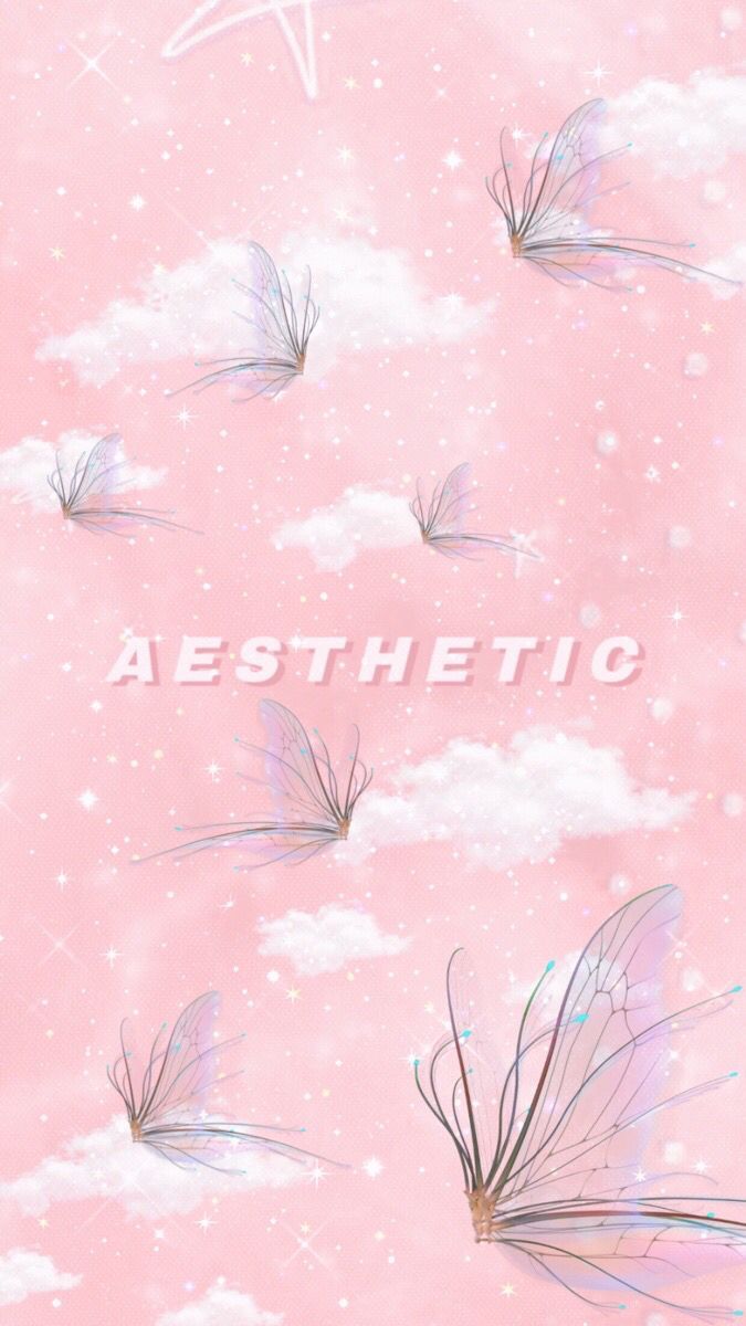 Aesthetic butterfly wallpaper background pink aesthetic - Profile picture