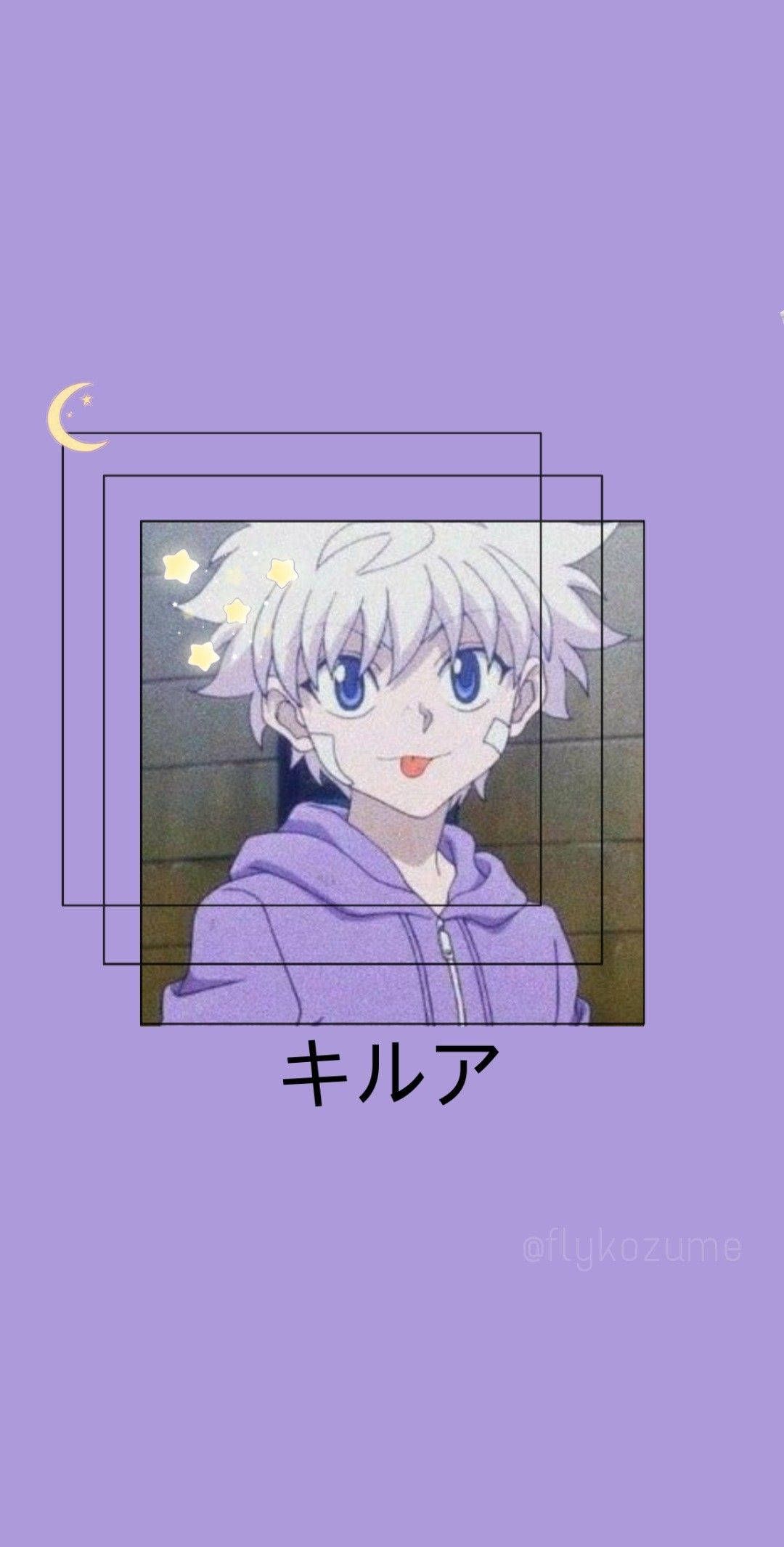 Download Killua Purple Anime Aesthetic Wallpaper