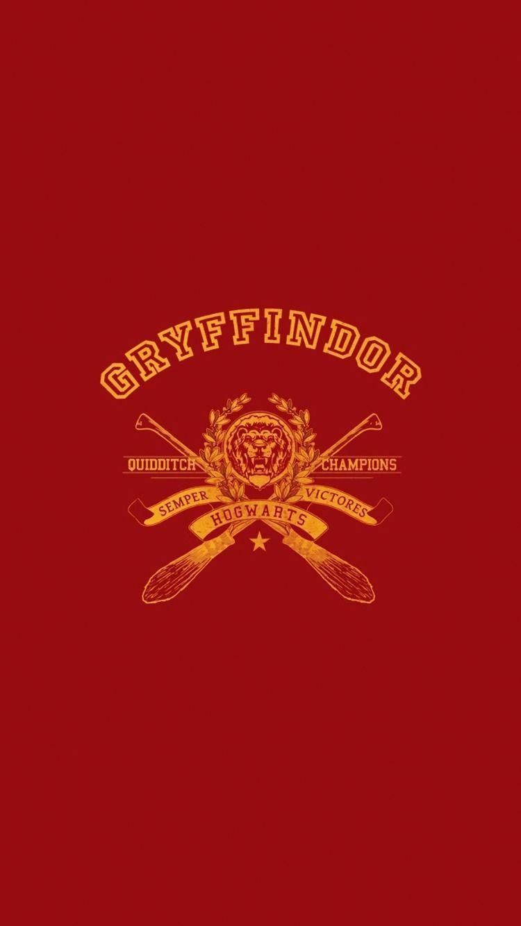 A red and gold poster with the words griffindor on it - Gryffindor