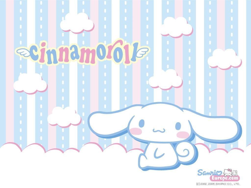 Cinnamoroll wallpaper with him sitting on a cloud - Cinnamoroll