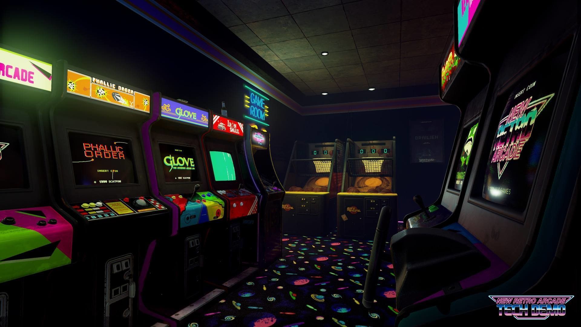 A room with many different arcade games - Arcade
