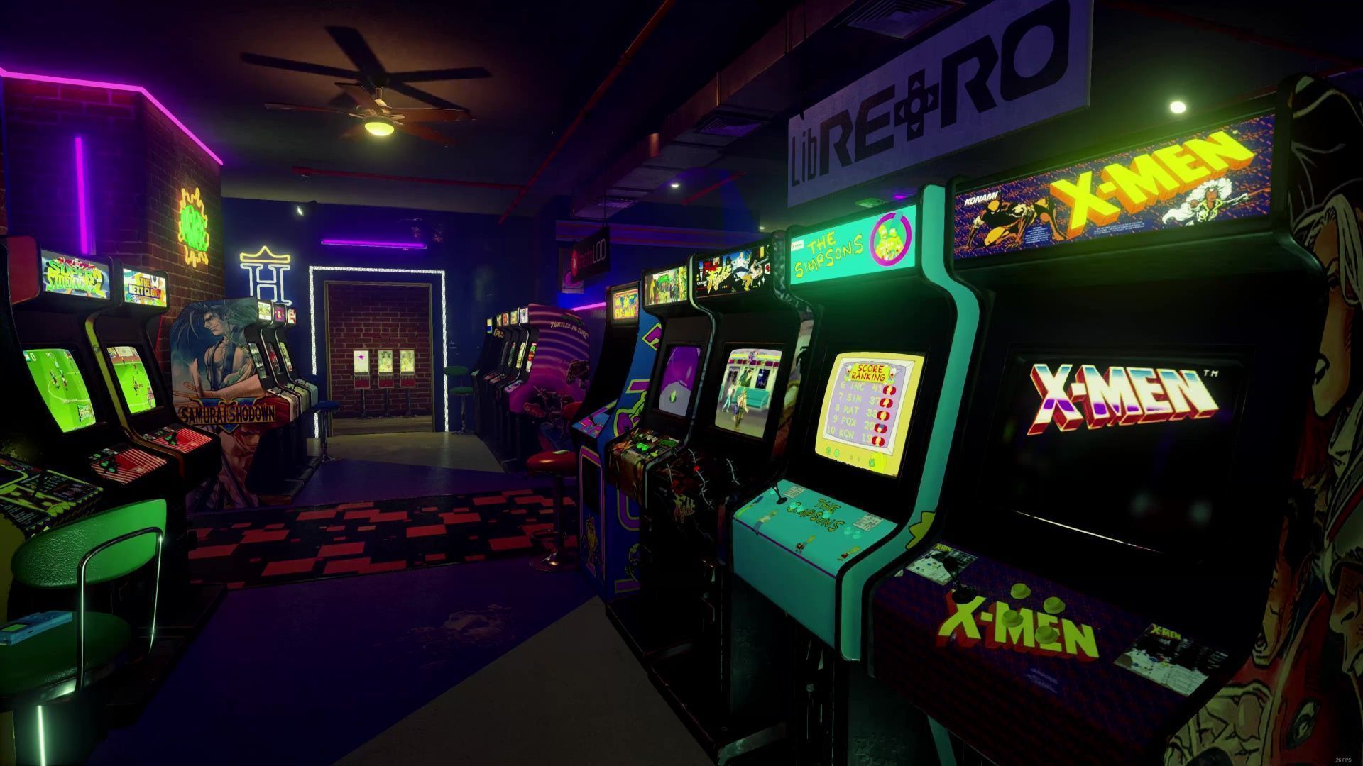 Retro Arcade Room Live Wallpaper