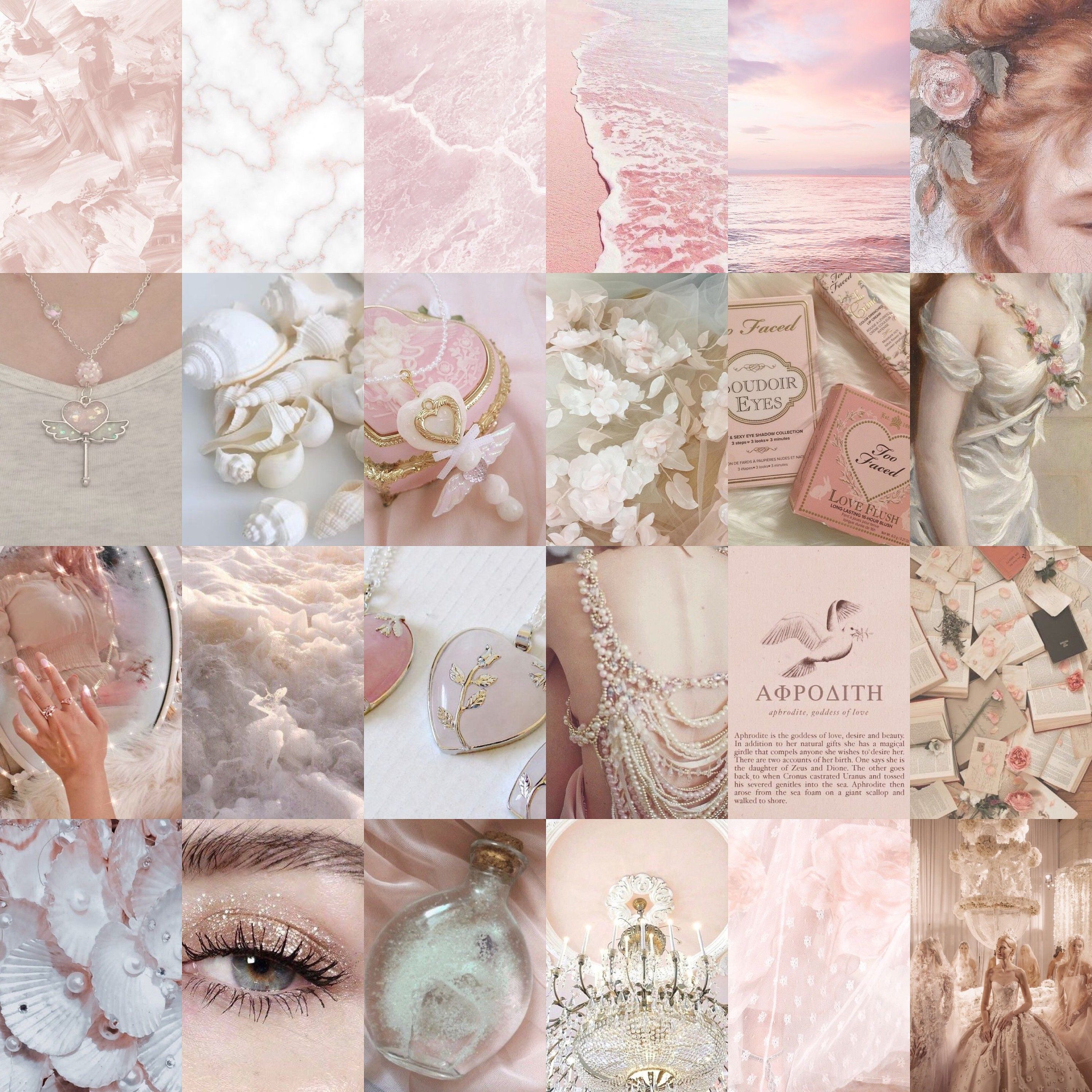 Aphrodite Greek Goddess Love Pink Blush Kid Aesthetic Wall