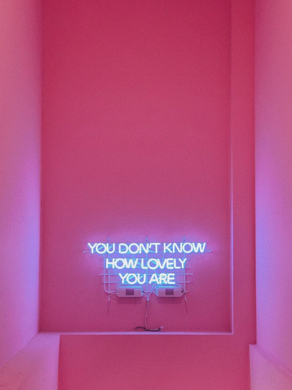 A neon sign that says you don't know what your doing - Hot pink, pink, neon pink, cute pink, profile picture, purple quotes
