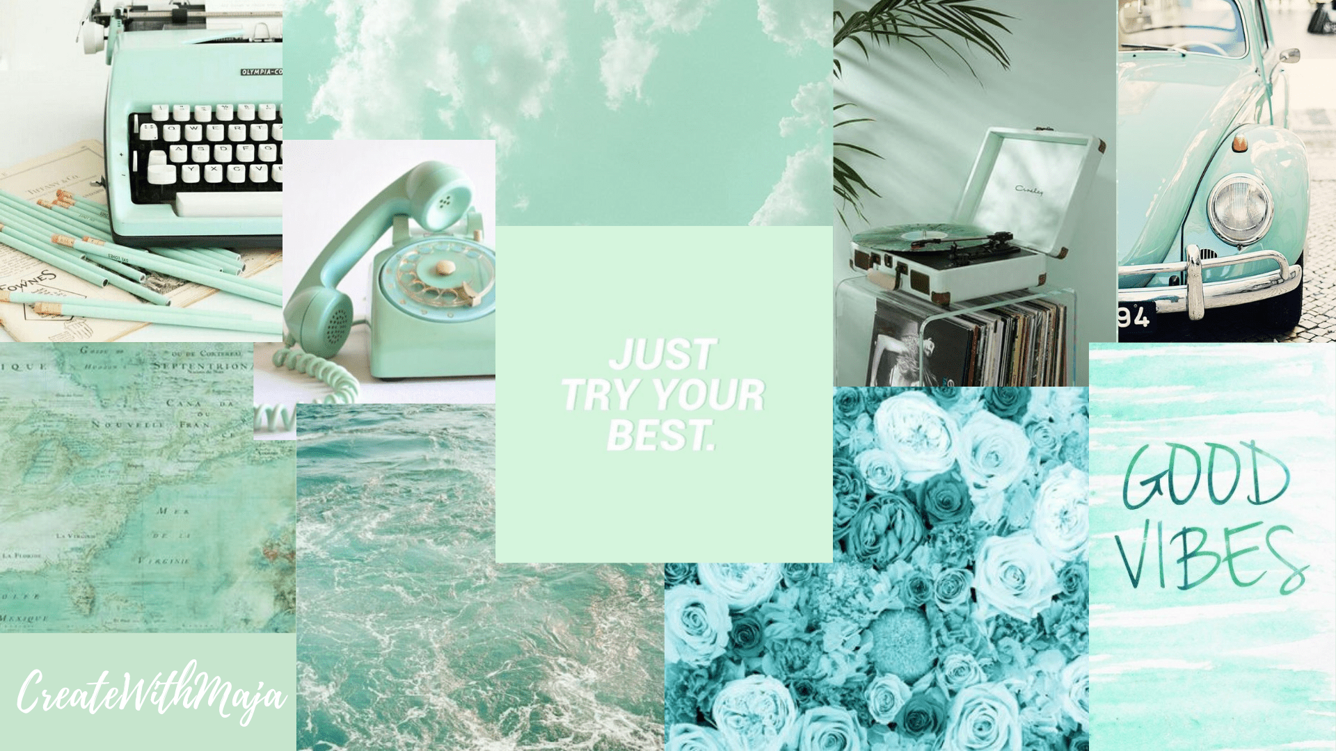 Mint Green Aesthetic Background. Mint green aesthetic, Green aesthetic, Aesthetic background