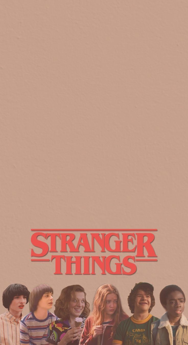 Stranger things poster with the cast of strangers - Stranger Things