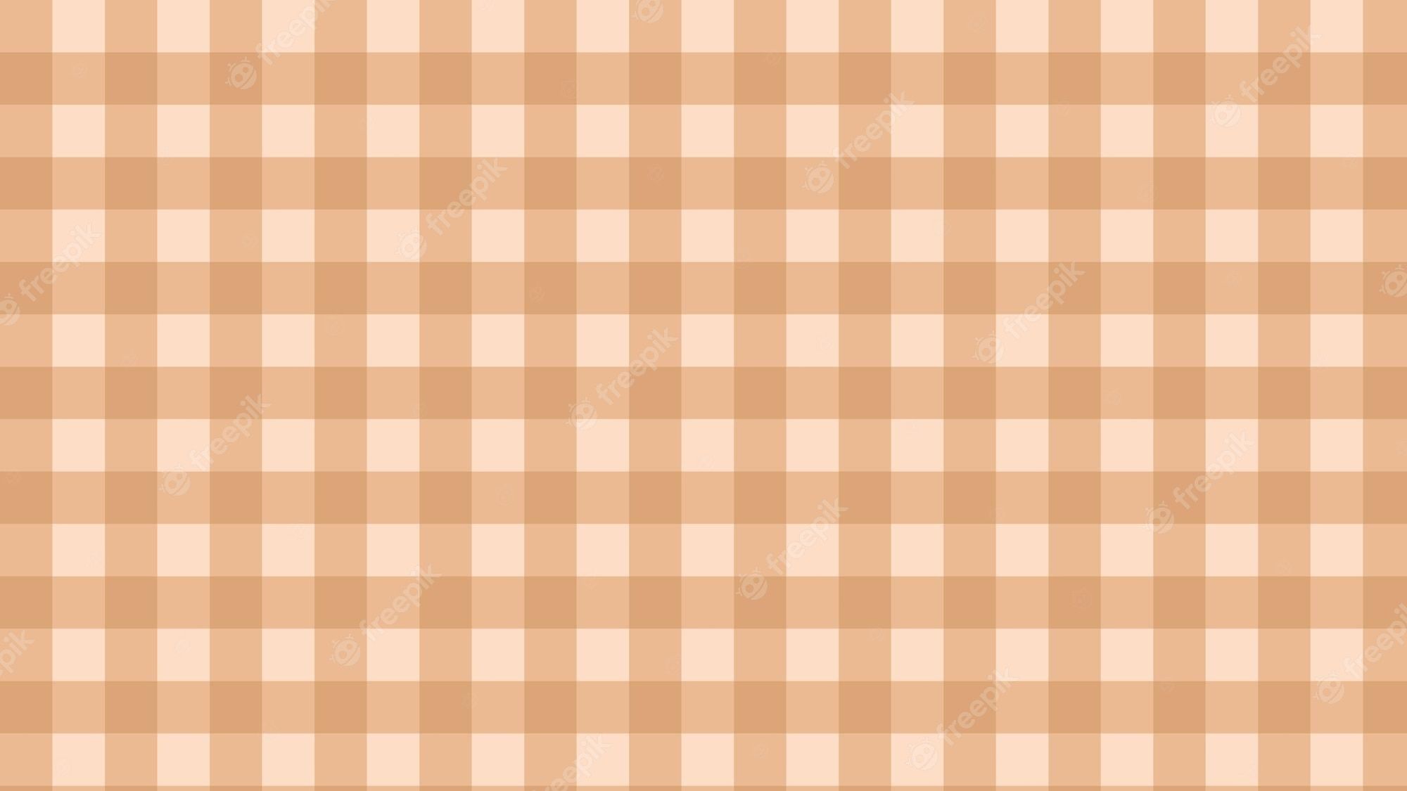 Premium Vector. Big brown gingham checkerboard aesthetic checkers background illustration perfect for wallpaper backdrop postcard background