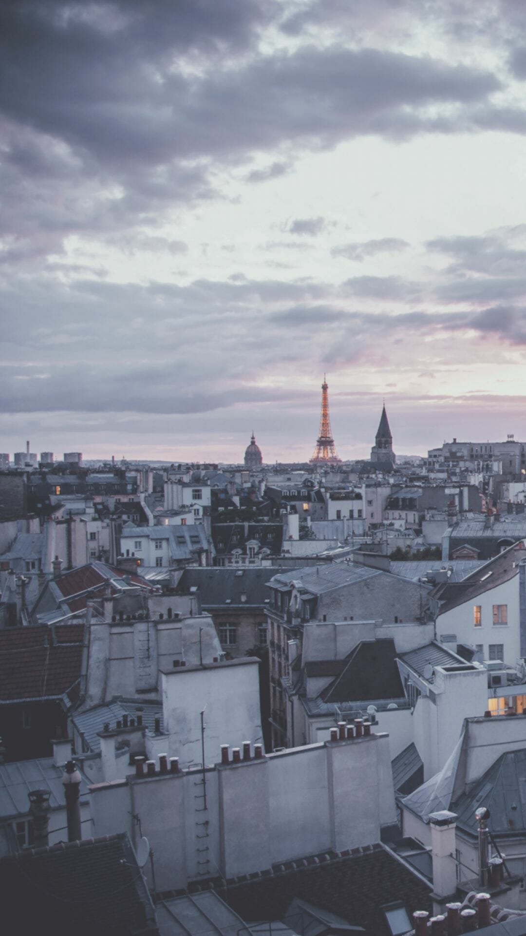 Paris cityscape with the Eiffel Tower in the distance - Paris