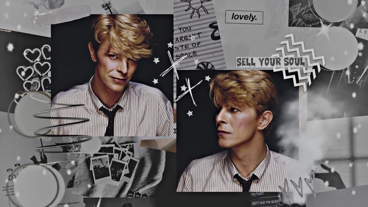 A collage of pictures featuring david bowie - David Bowie