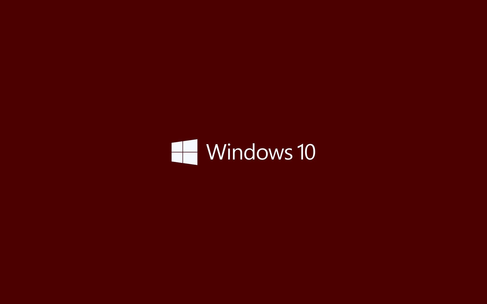 Windows 10 wallpaper on a red background - Windows 95