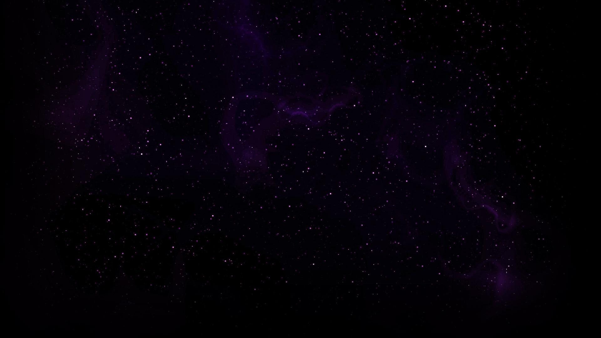 Purple stars in the night sky - Dark purple