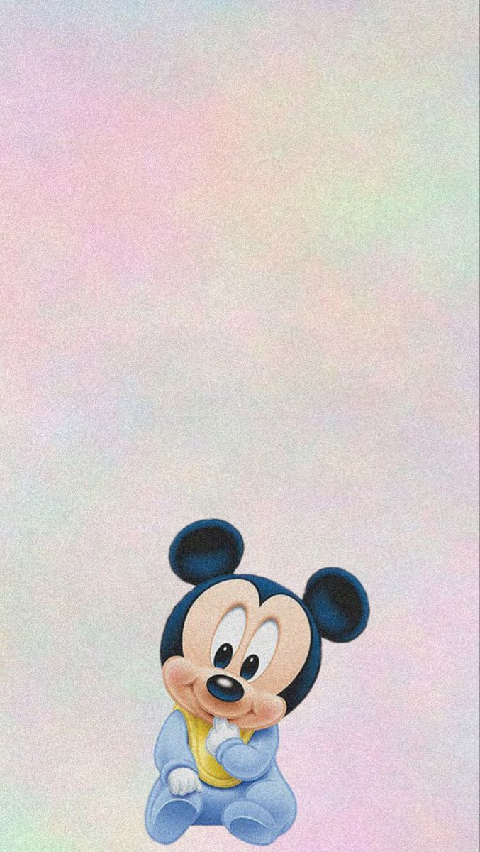 Mickey Mouse Disney Aesthetic Wallpaper : Pastel Background Wallpaper