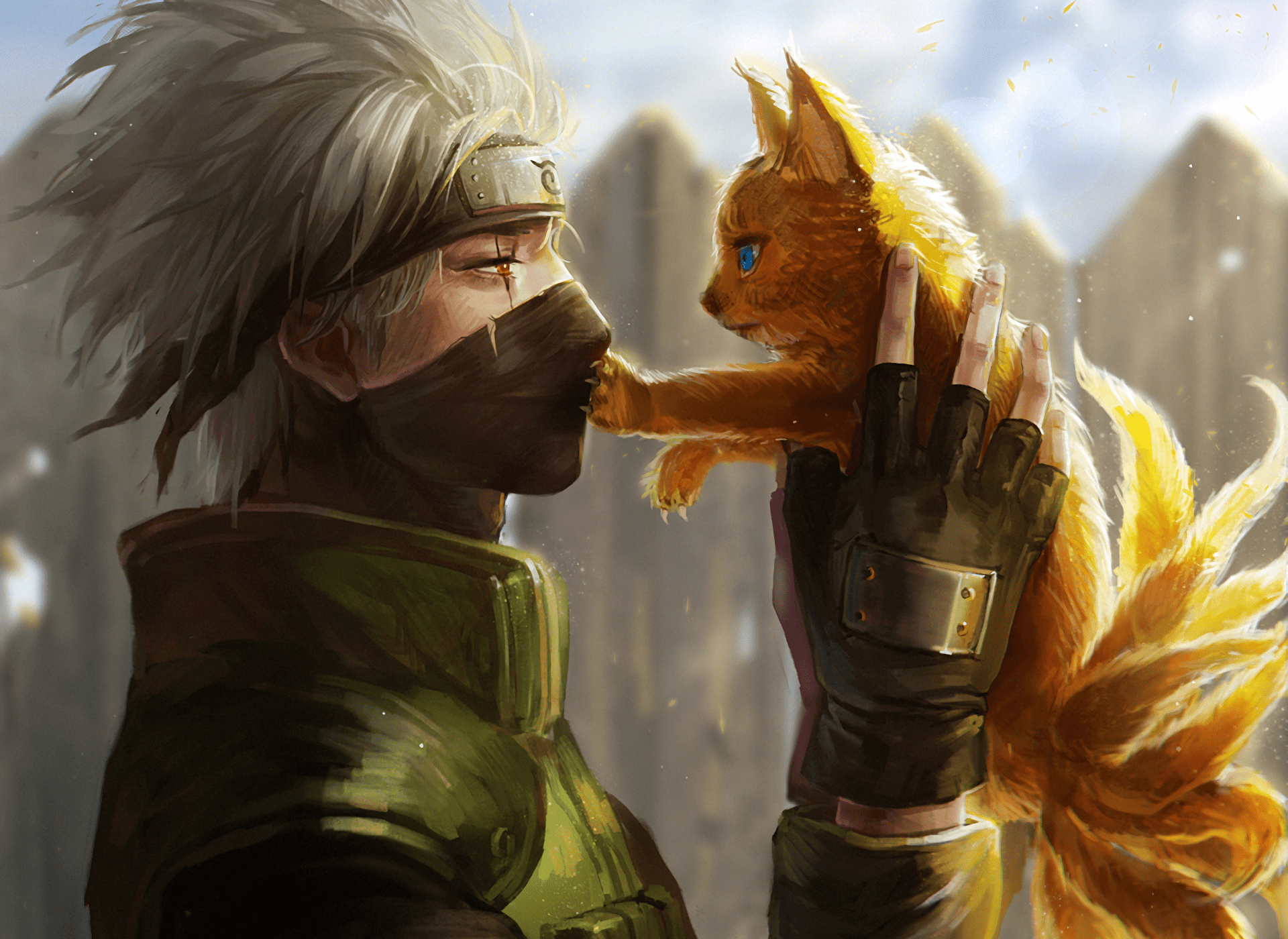 Kakashi and his fox - Naruto