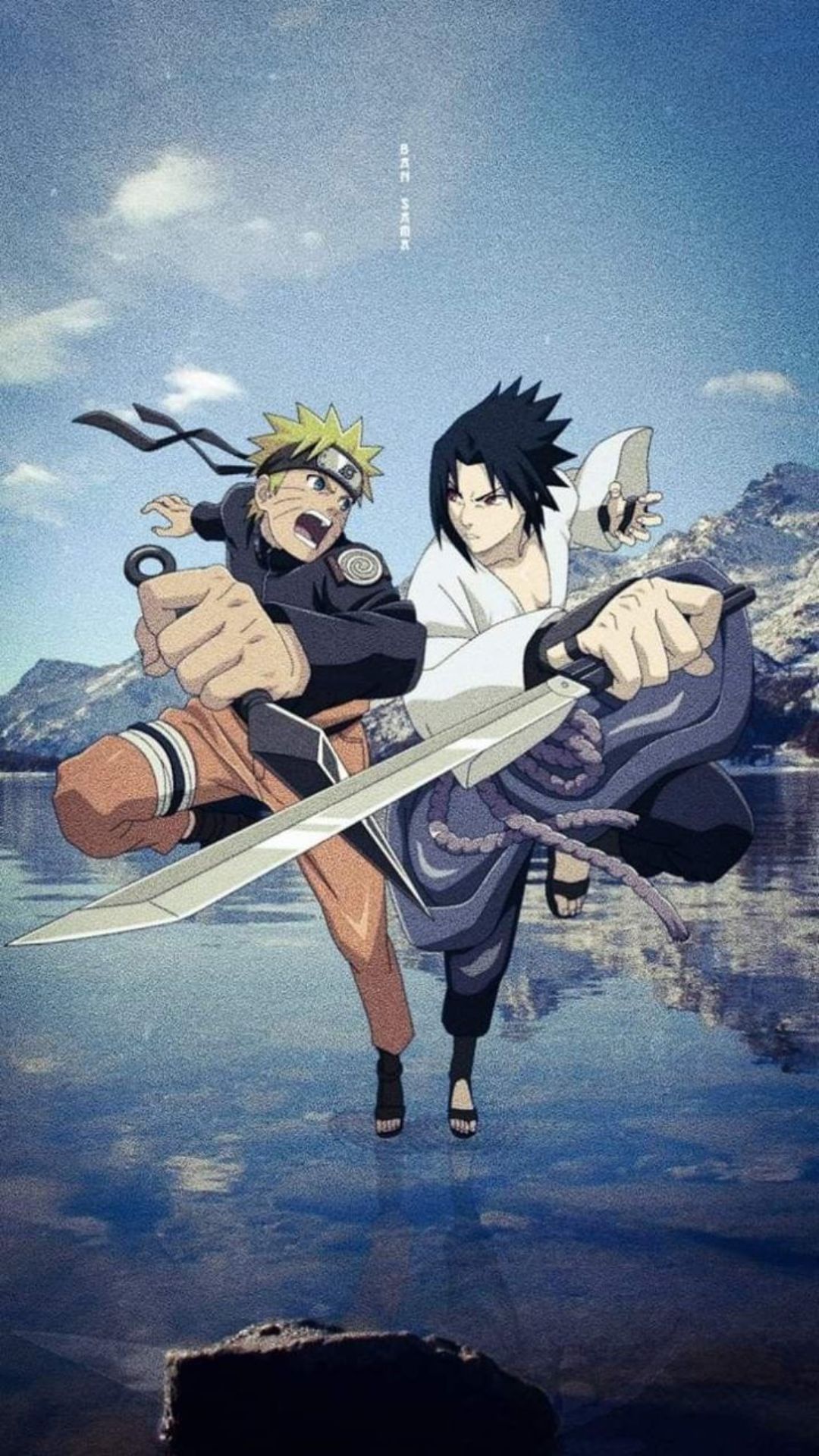 Naruto and Sasuke wallpaper for iPhone with high-resolution 1080x1920 pixel. You can use this wallpaper for your iPhone 5, 6, 7, 8, X, XS, XR backgrounds, Mobile Screensaver, or iPad Lock Screen - Naruto