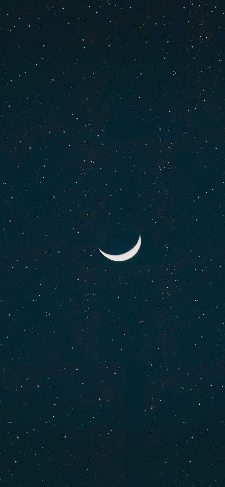 A crescent moon is in the sky - Moon