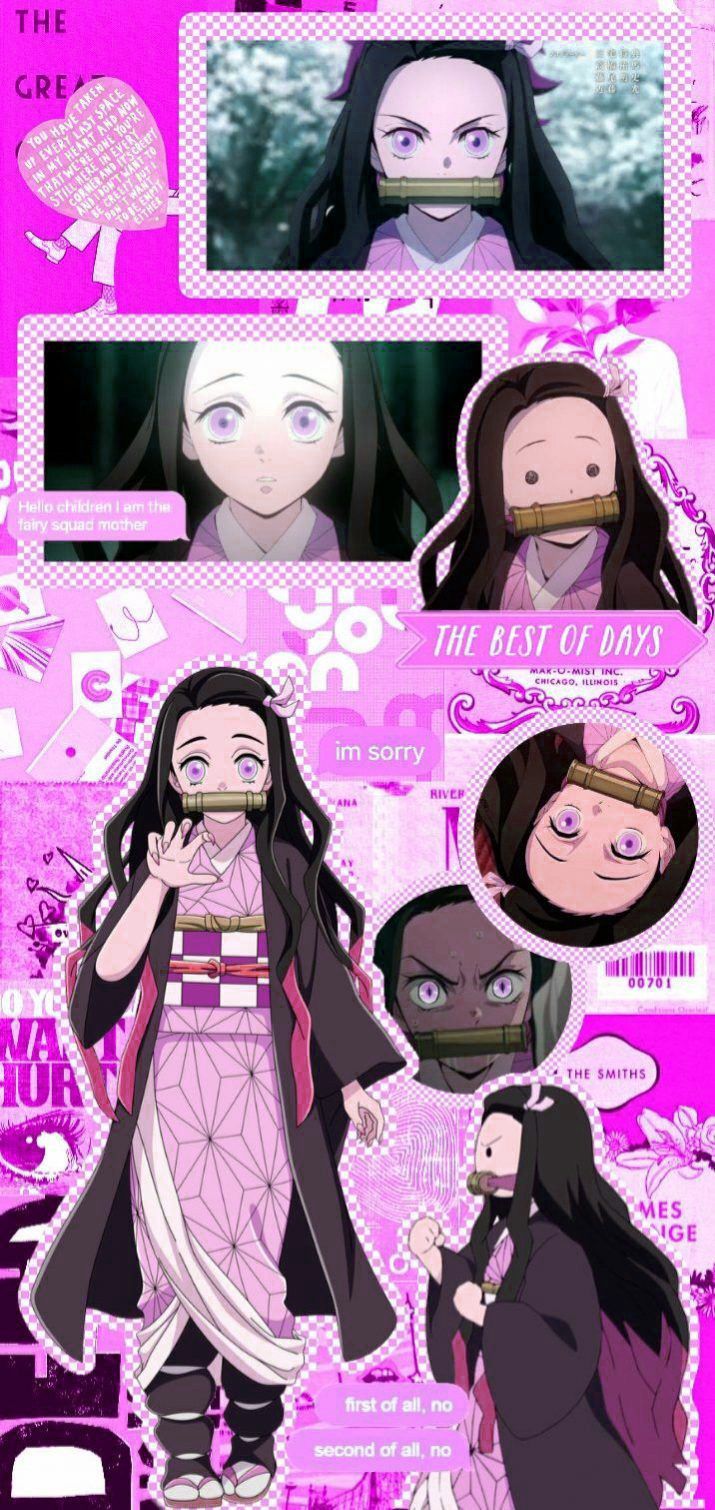I made a collage of my favorite characters from Demon Slayer - Nezuko