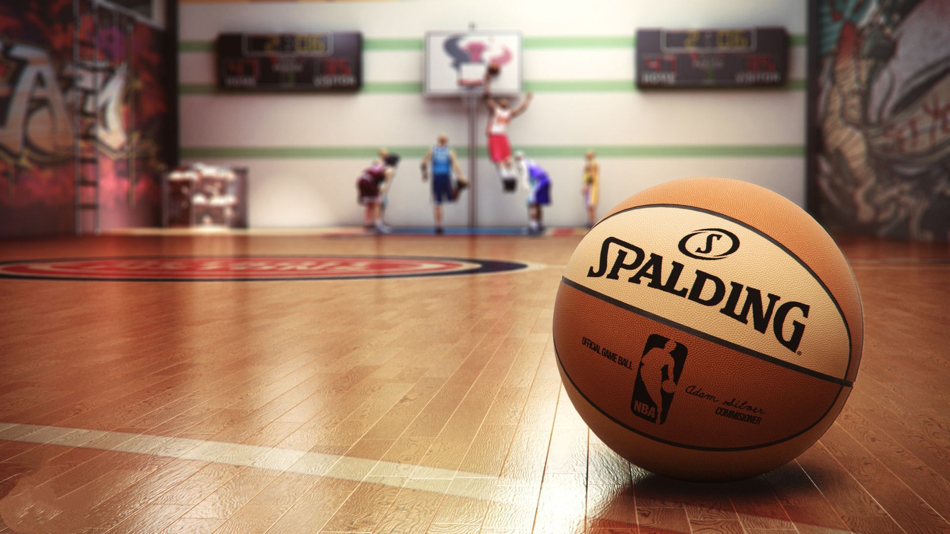 Free Download Basketball Court Wallpaper