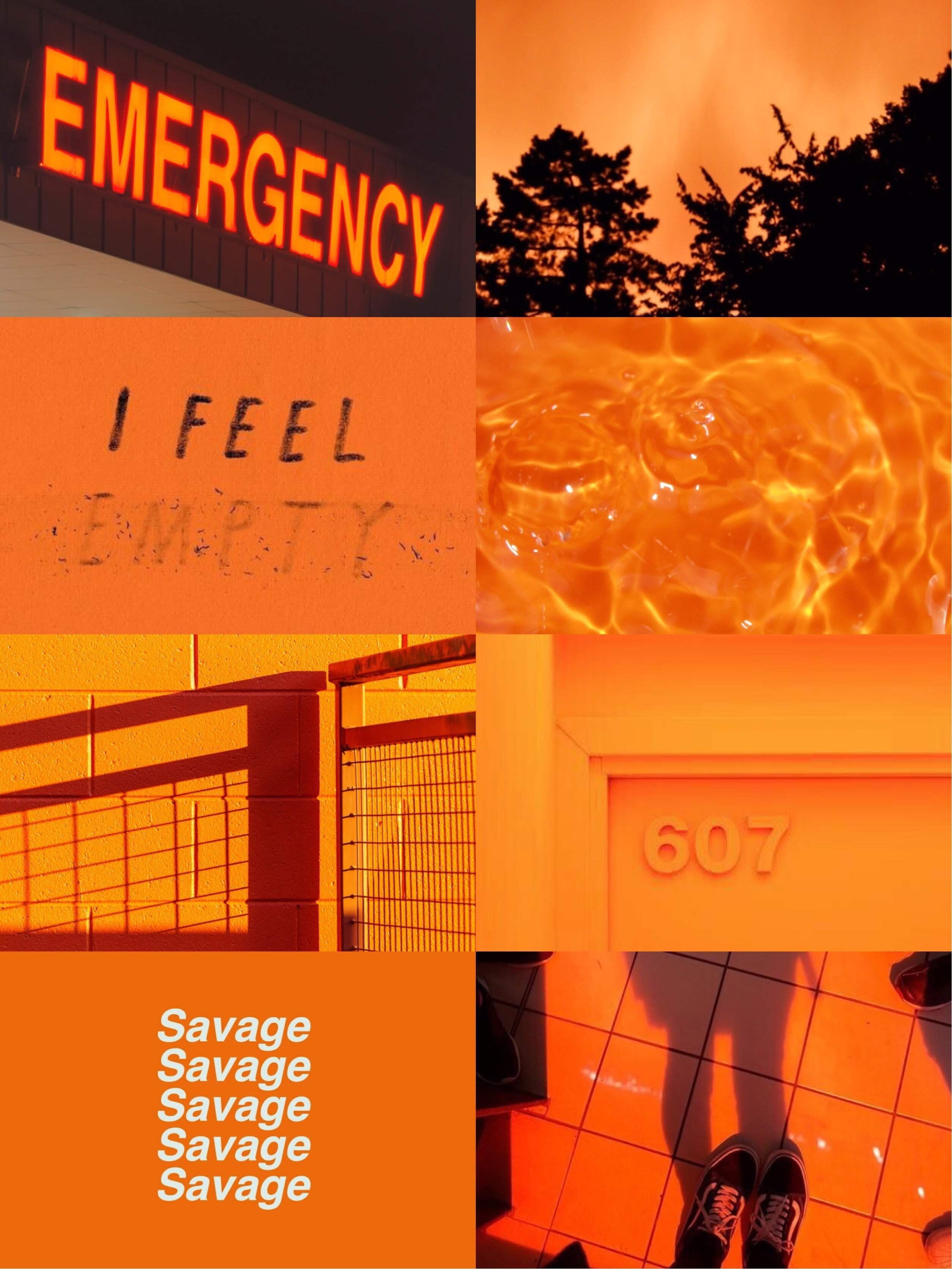 Fondo aesthetic de color naranja. Orange aesthetic, Orange wallpaper, Aesthetic iphone wallpaper