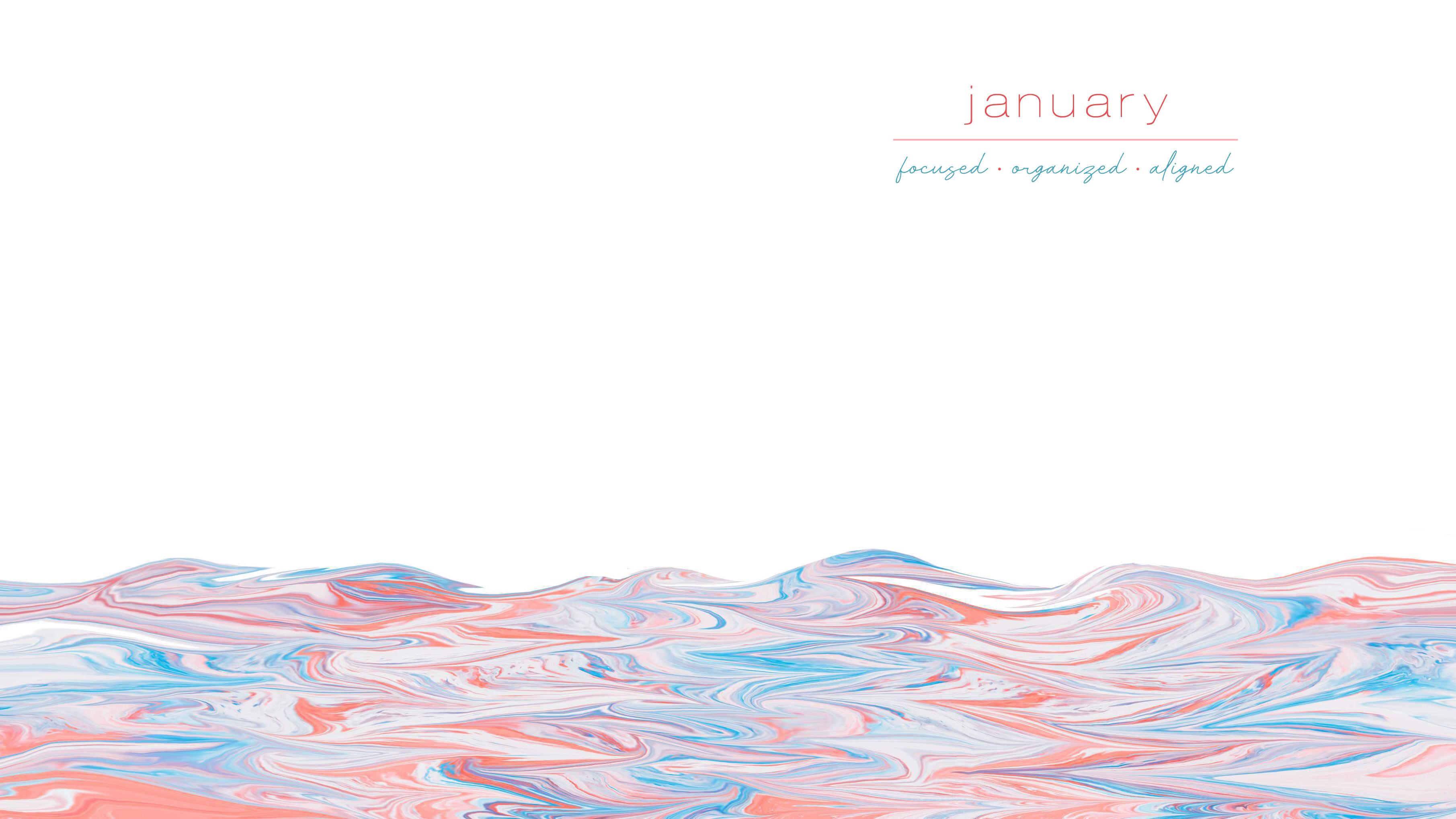 January Wallpaper (Desktop Tablet Phone)