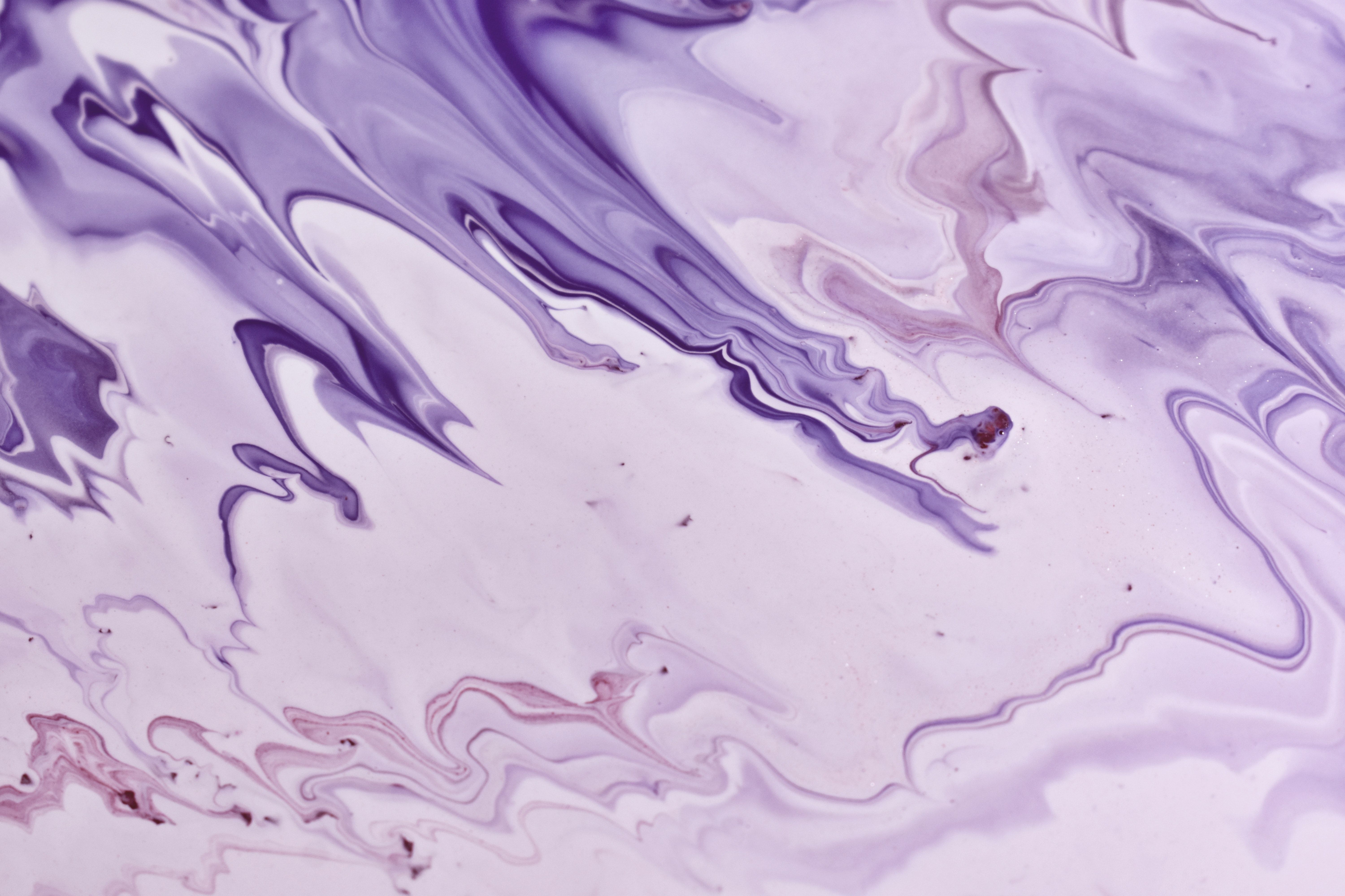 A close up of purple and white paint - Desktop, laptop, lavender, art, pastel purple, marble, computer, light purple, galaxy, profile picture, violet