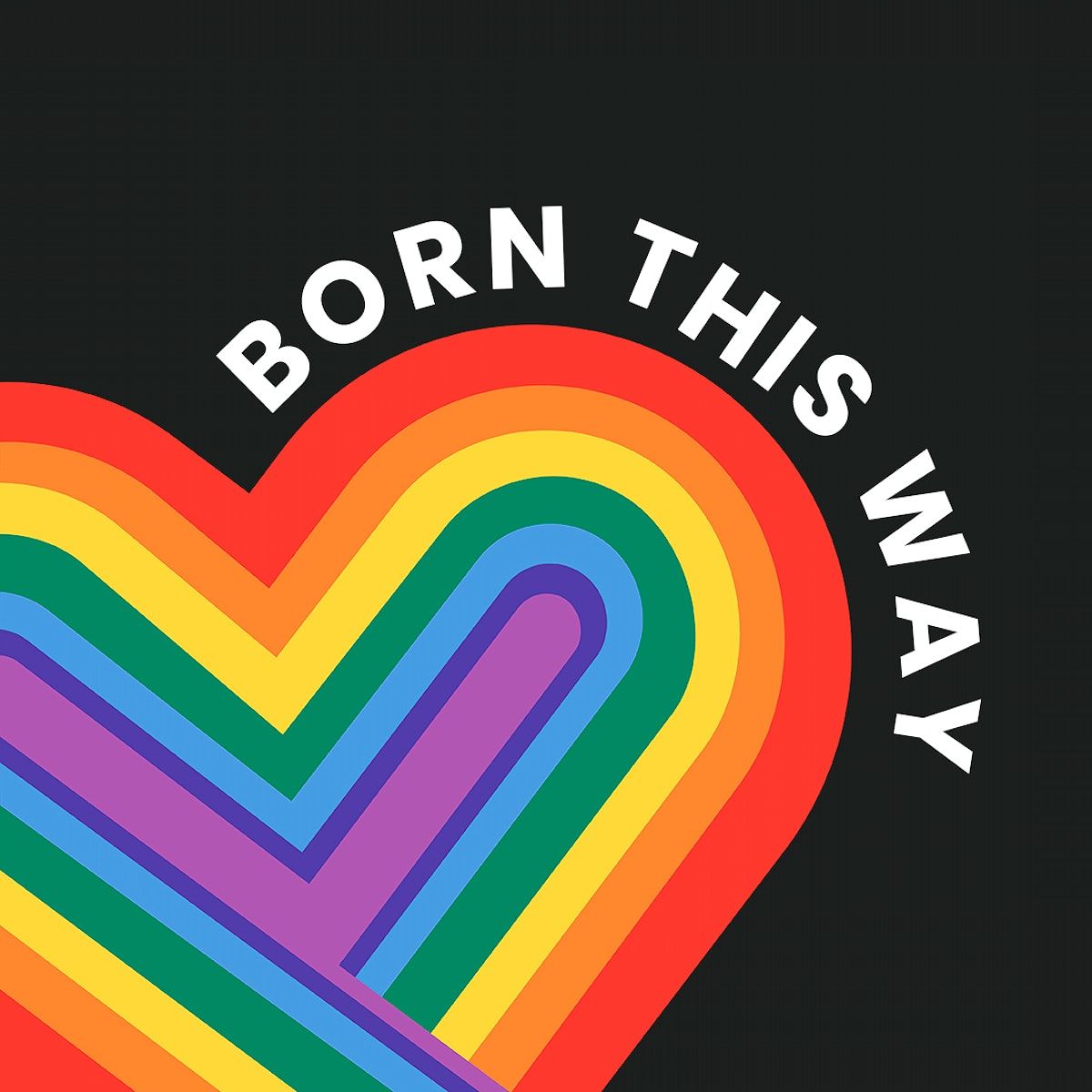 Born this way foundation logo - LGBT, gay, pride