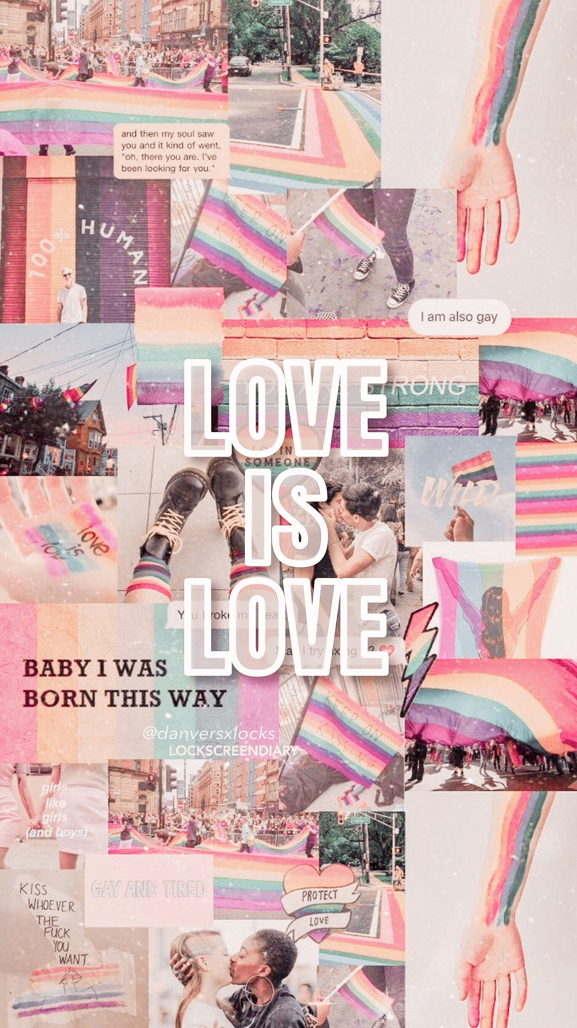 A collage of pictures with the words love is - Gay, LGBT, lesbian