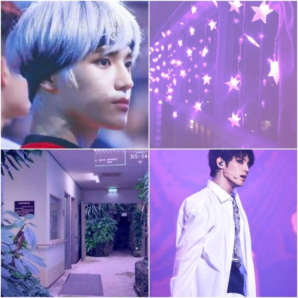 Taeyong purple aesthetic wallpaper