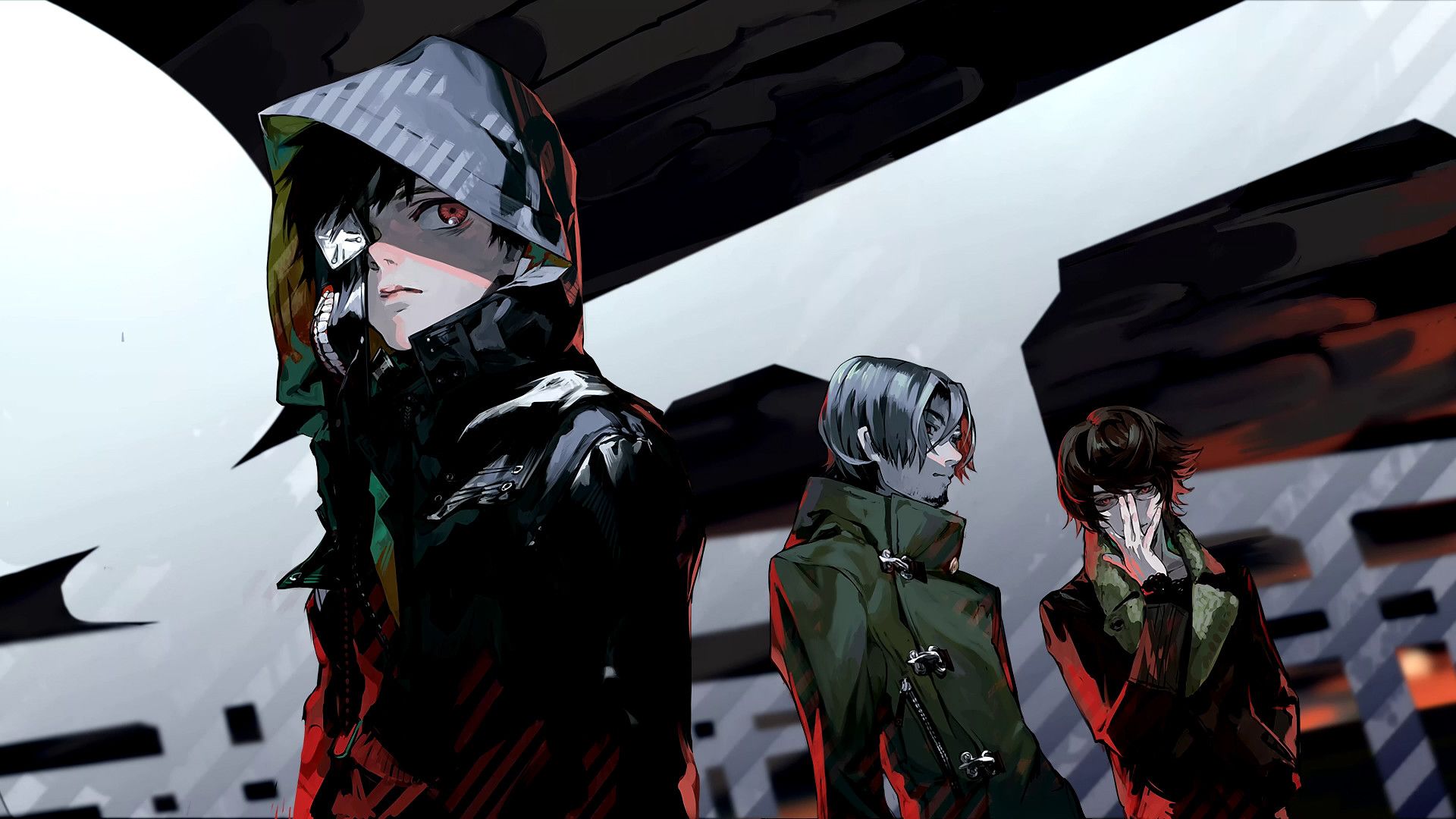 Anime wallpaper, person in the dark - Tokyo Ghoul