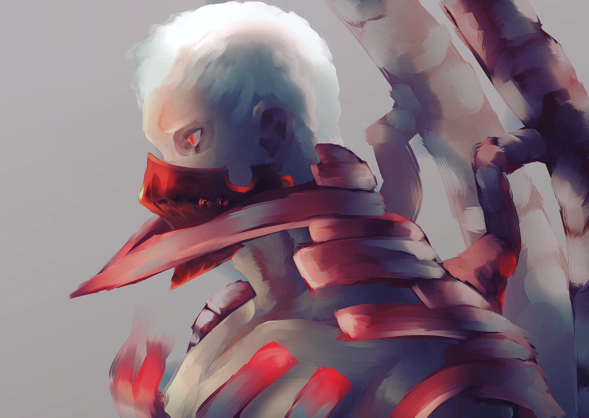 A man with white hair and red eyes - Tokyo Ghoul