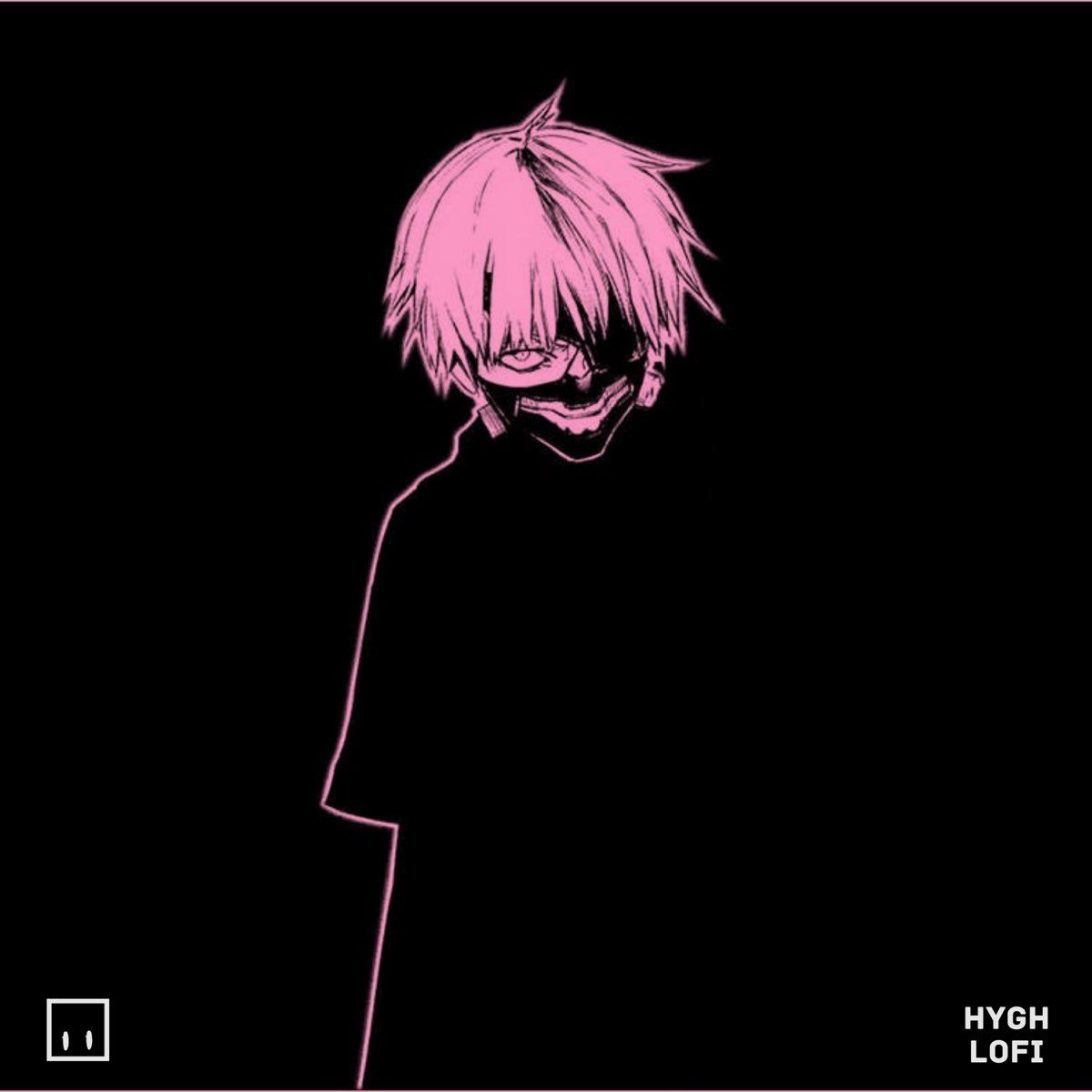 Tokyo Ghoul anime character in pink and black background - Tokyo Ghoul