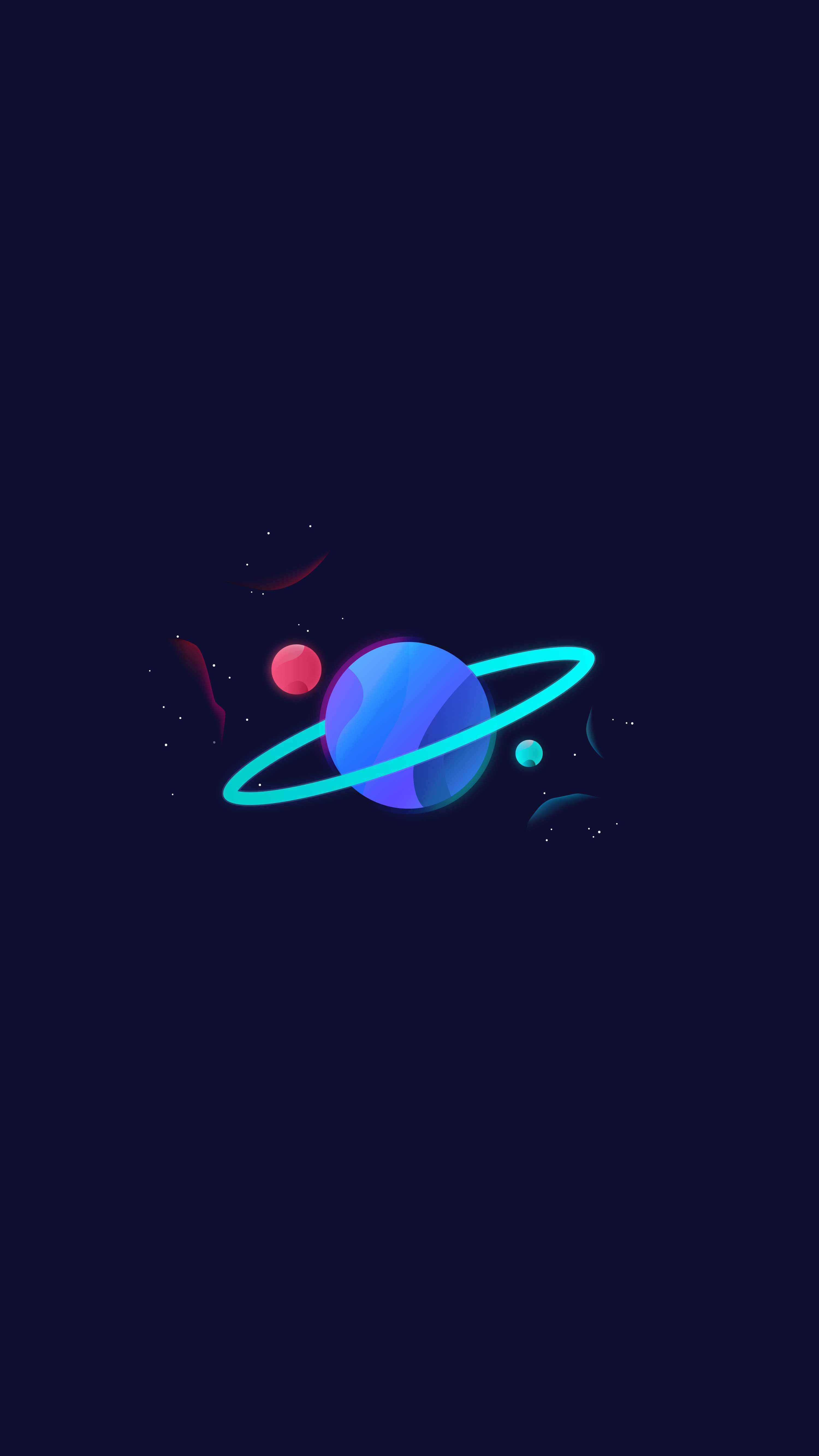 Planet Saturn Glow IPhone Wallpaper Wallpaper : iPhone Wallpaper