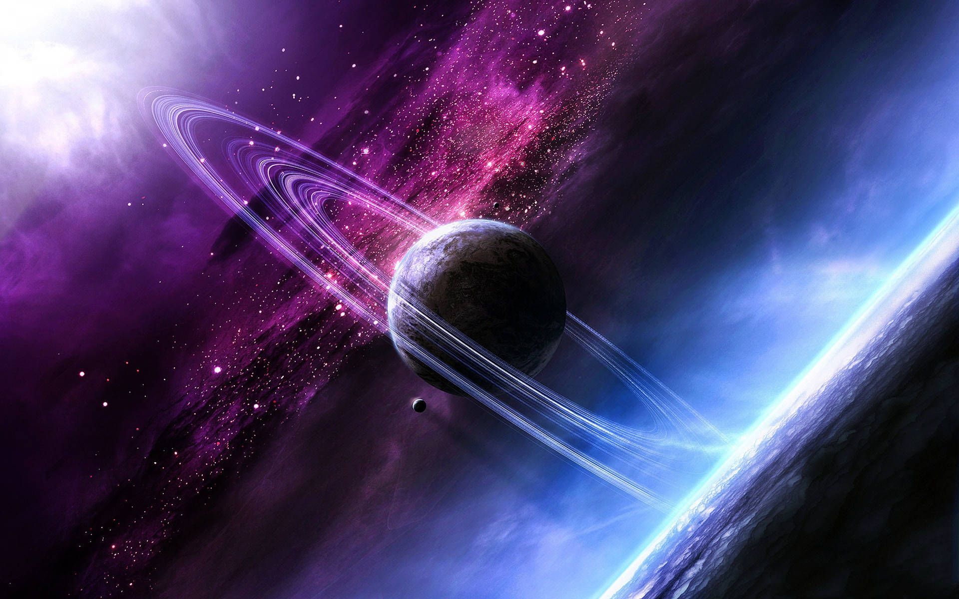 Download Space Aesthetic Planet Saturn Wallpaper