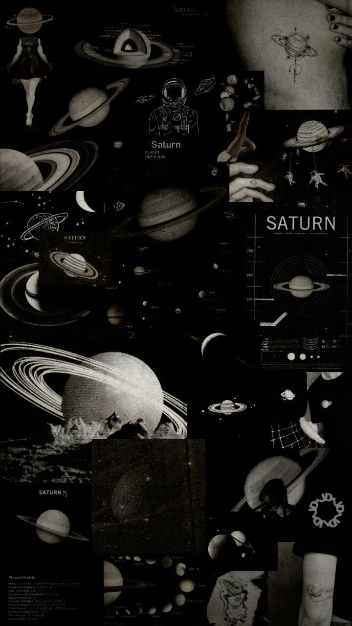 A collage of pictures with the word saturn in them - Saturn