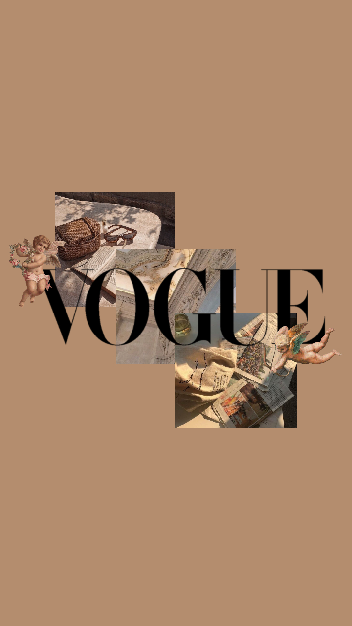 Collage of images of the word Vogue - Vogue