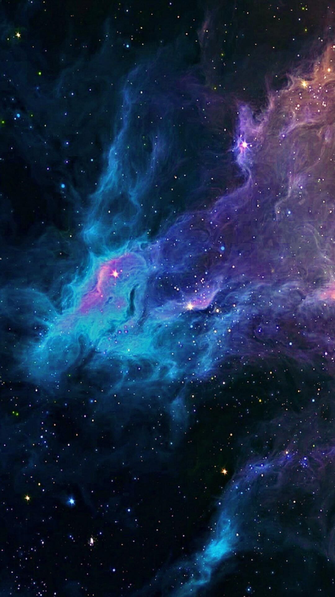 A space wallpaper with nebulae - Galaxy