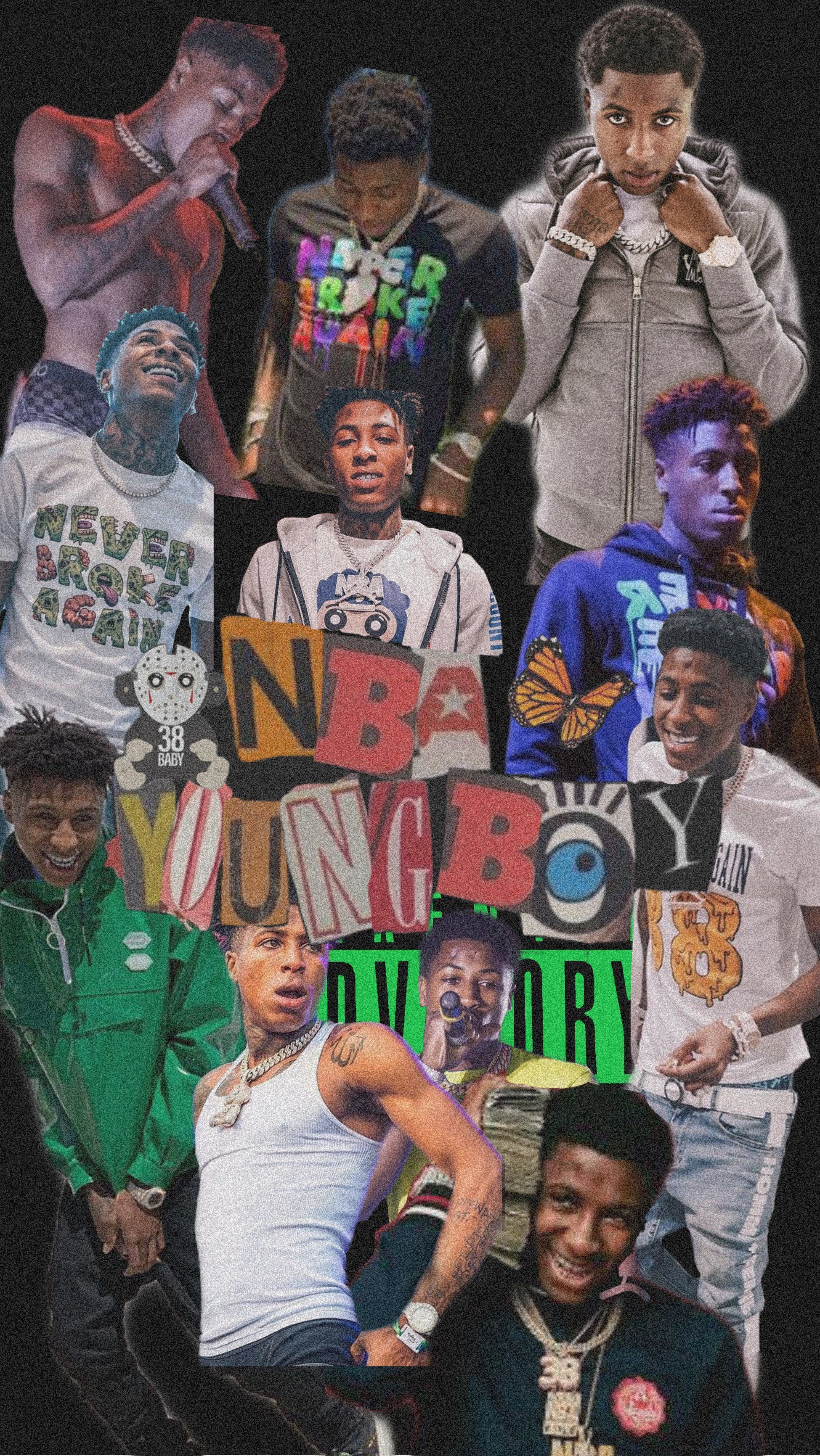 A collection of YoungBoy Never Broke Again images - 