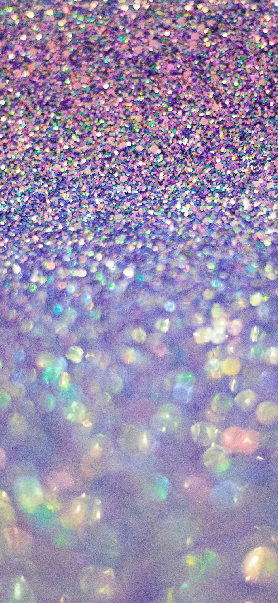 A close up of a pile of purple and blue glitter. - Purple, colorful, cute purple, violet