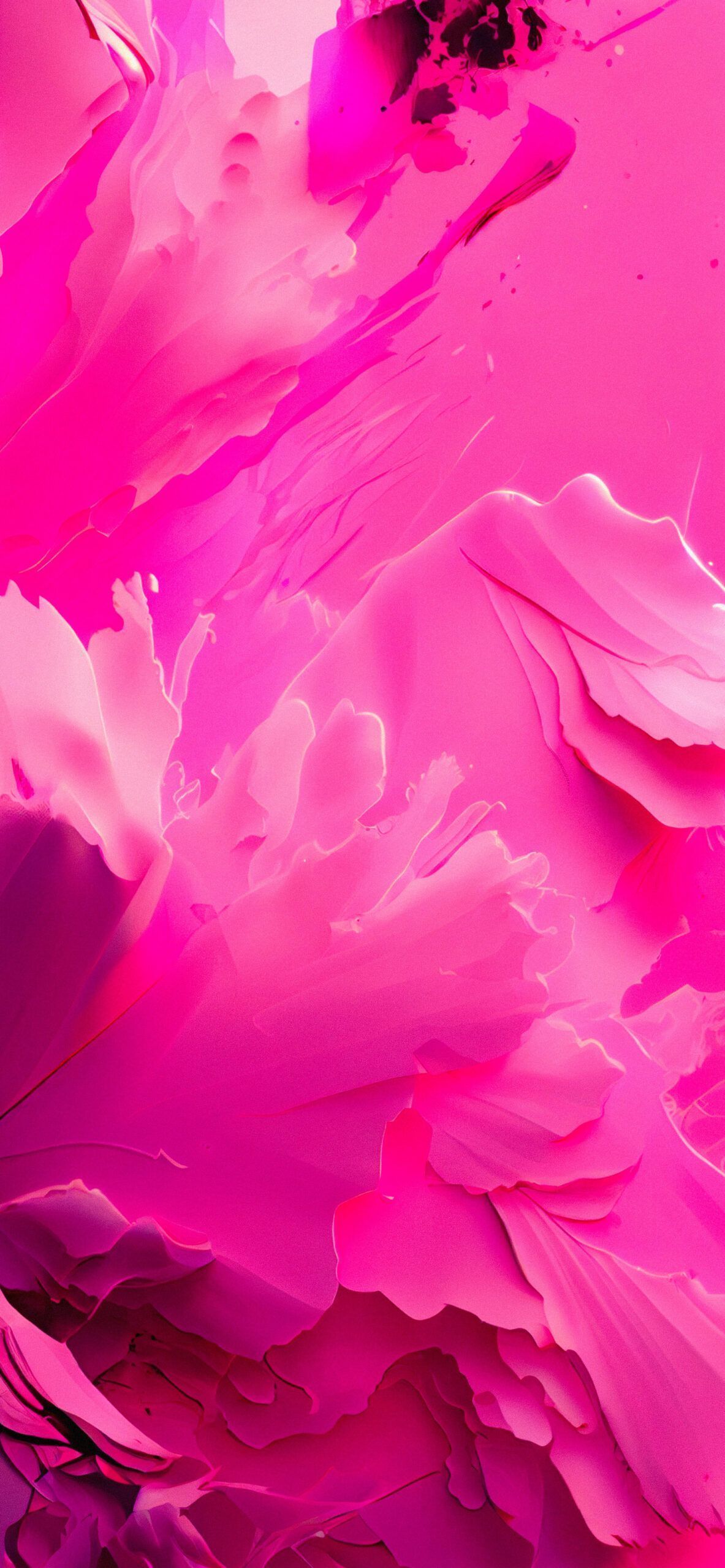 A close up of some pink paint - Hot pink, abstract