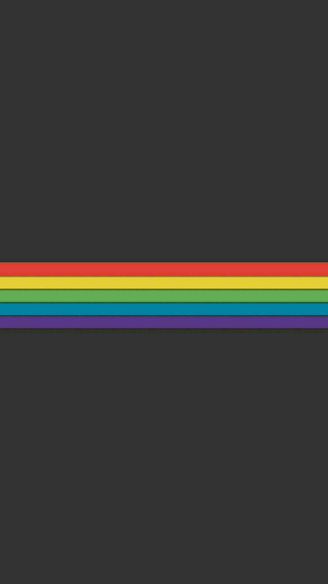 The rainbow flag on a black background - Pride, LGBT, gay