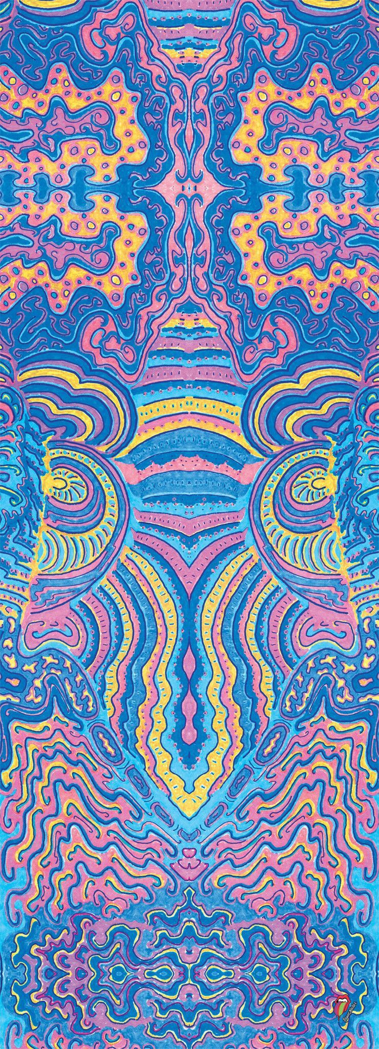 A psychedelic abstract art print - Kidcore