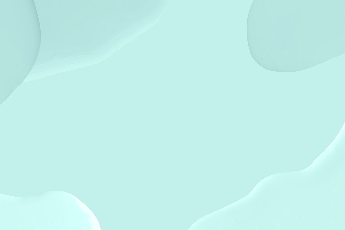 A blue and white background with some shapes - Mint green