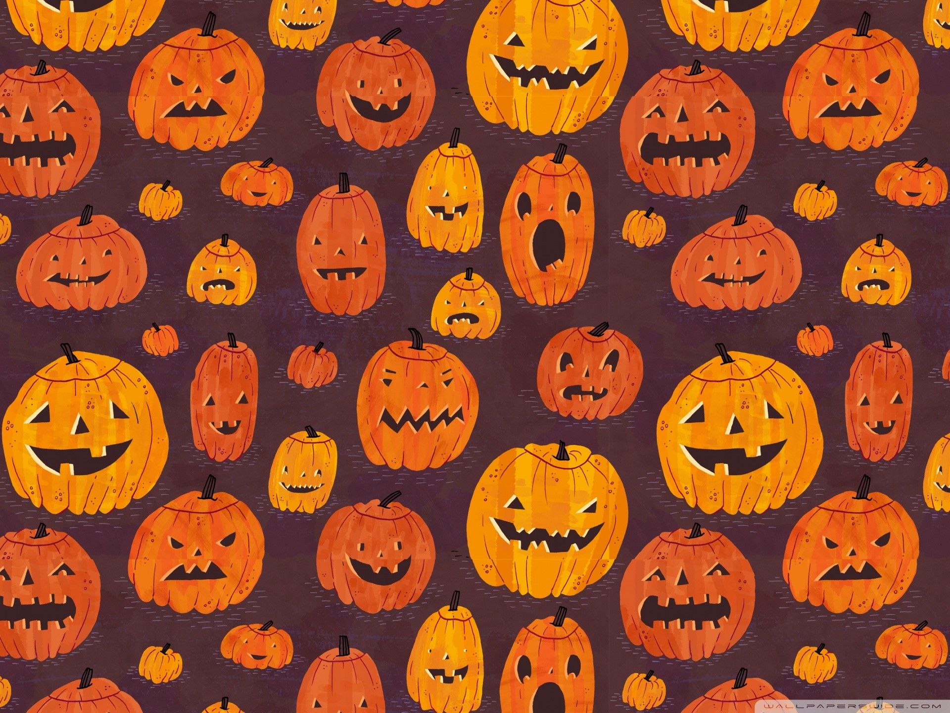 A seamless pattern of pumpkins - Pumpkin