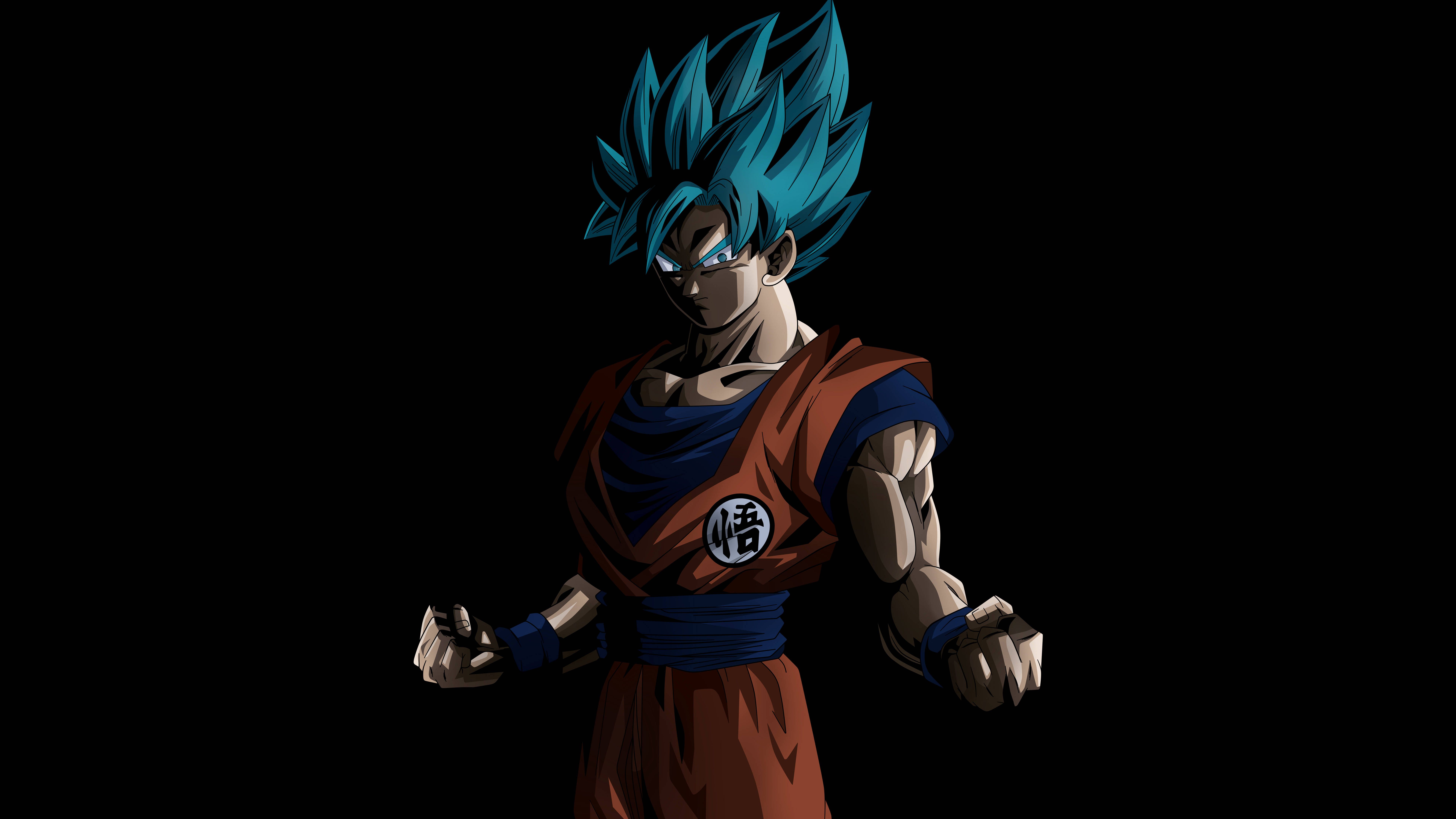 Dragon ball z goku in blue hair - Goku